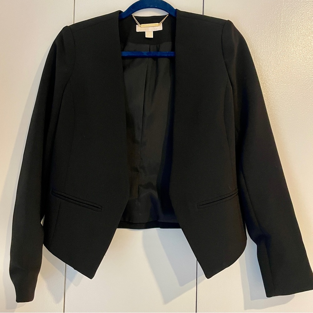 Michael Kors Cropped Black Blazer